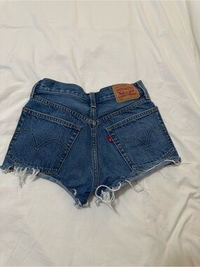Levi’s distressed denim shorts